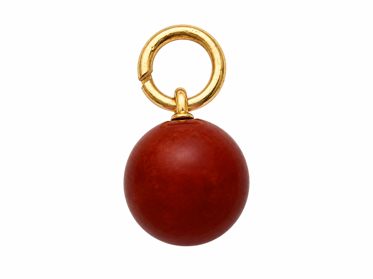 9k gold agate pendant