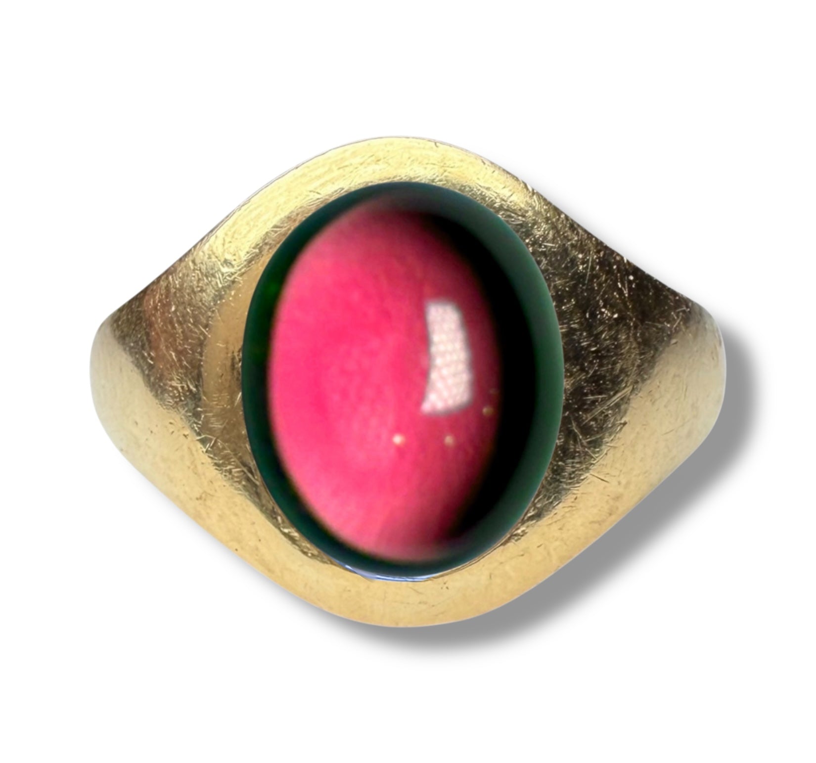 Bold Cabochon Gemstone Ring – Customisable in 18k Gold, 9k Gold, or Silver
