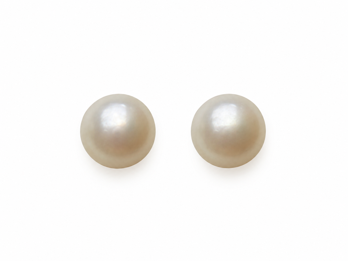 9k gold pearl earring 9.48mm