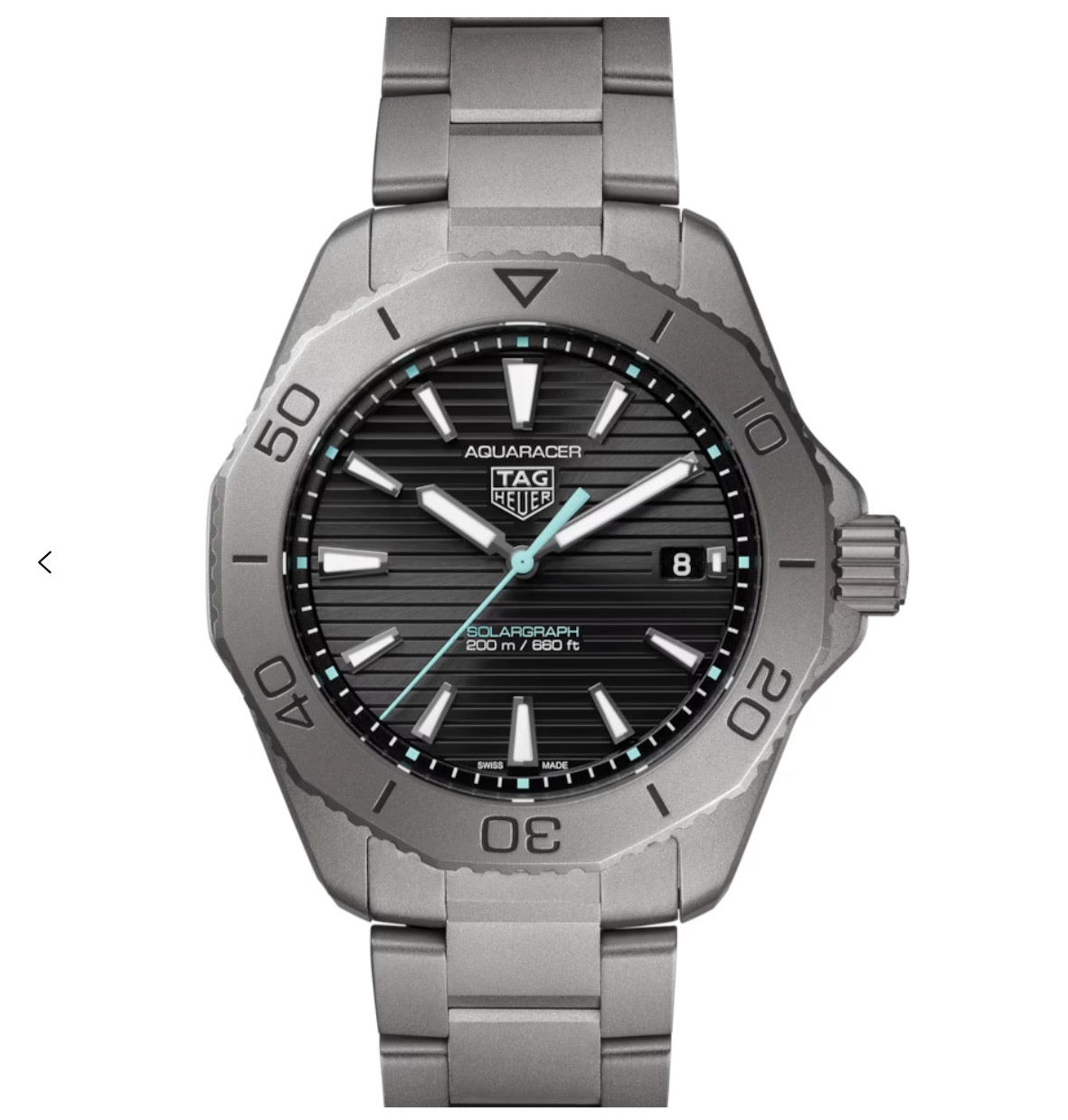 TAG HEUER AQUARACERPROFESSIONAL 200 SOLARGRAPHSolar Quartz, 40 mm, Titanium