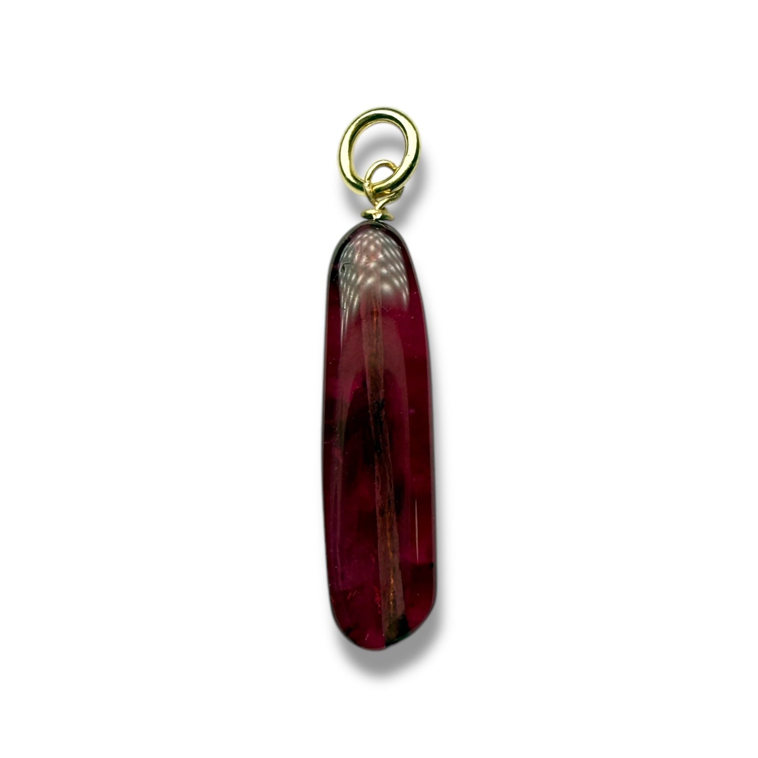 9k gold tourmaline pendant for women
