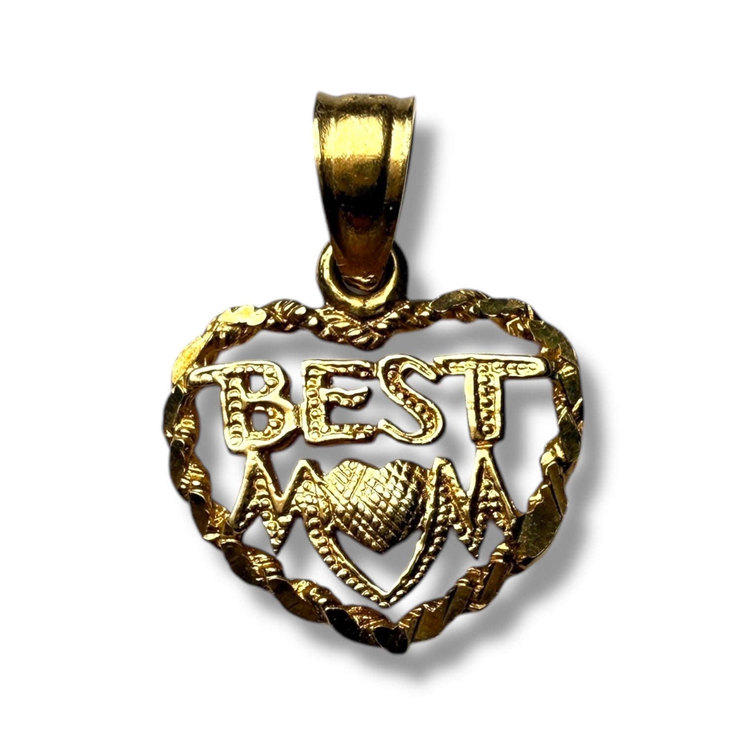 9k gold heart pendant