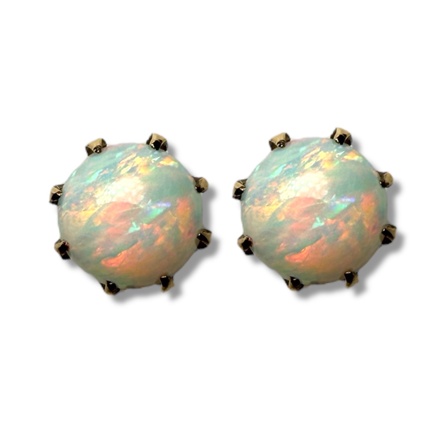 Opal Stud Earrings in 9ct Gold