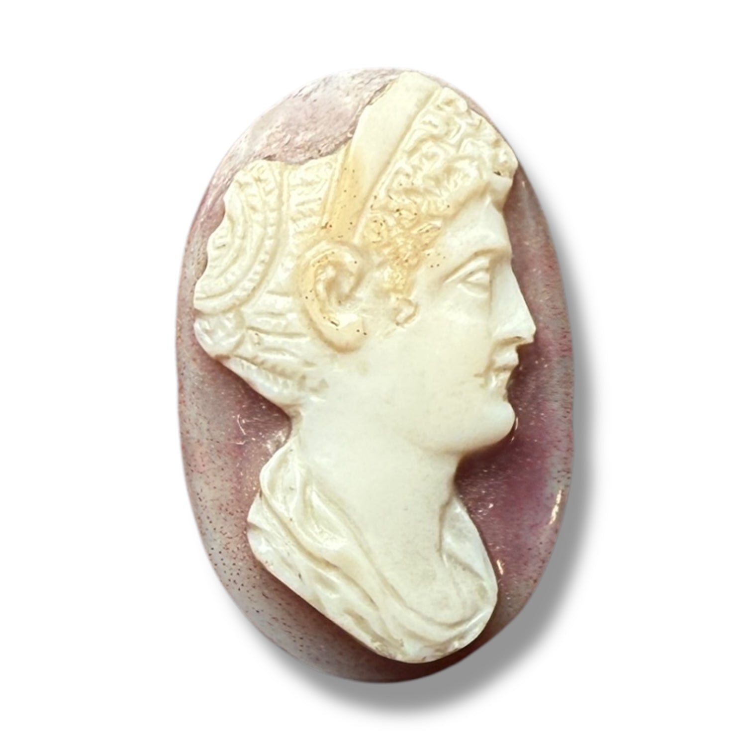 Antique Cameo Carved in Banded Stone