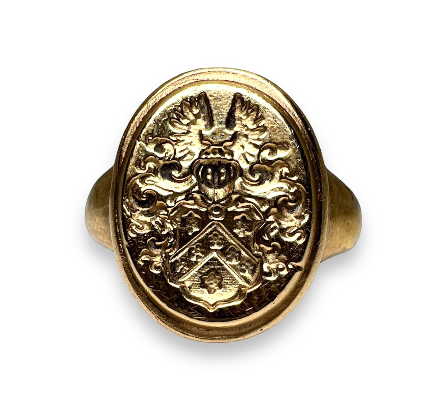 Signet gold ring for women