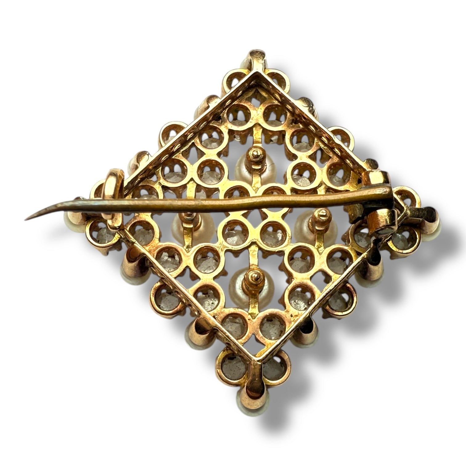 Diamonds and pearls Brooch