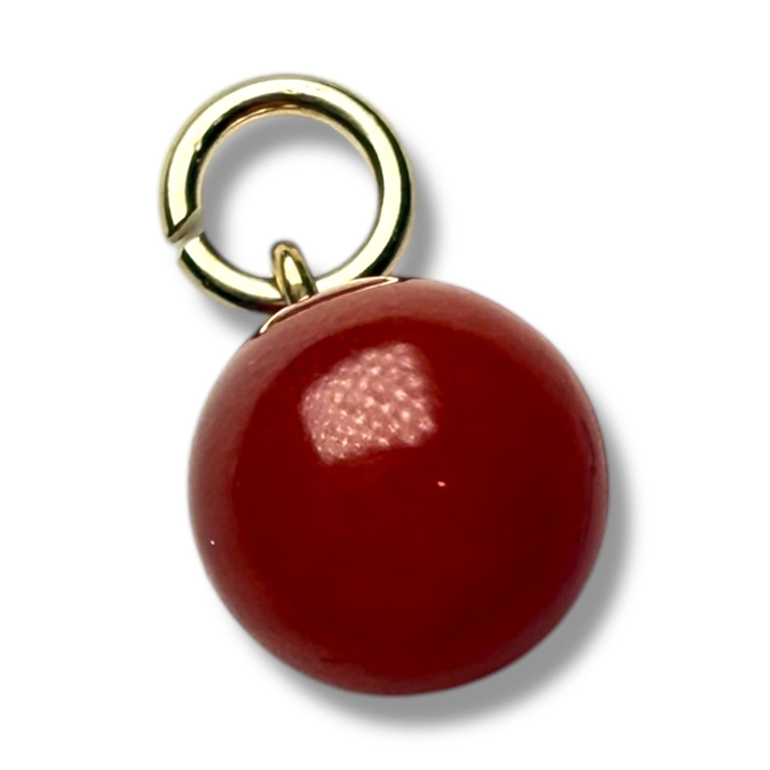 9k gold agate pendant