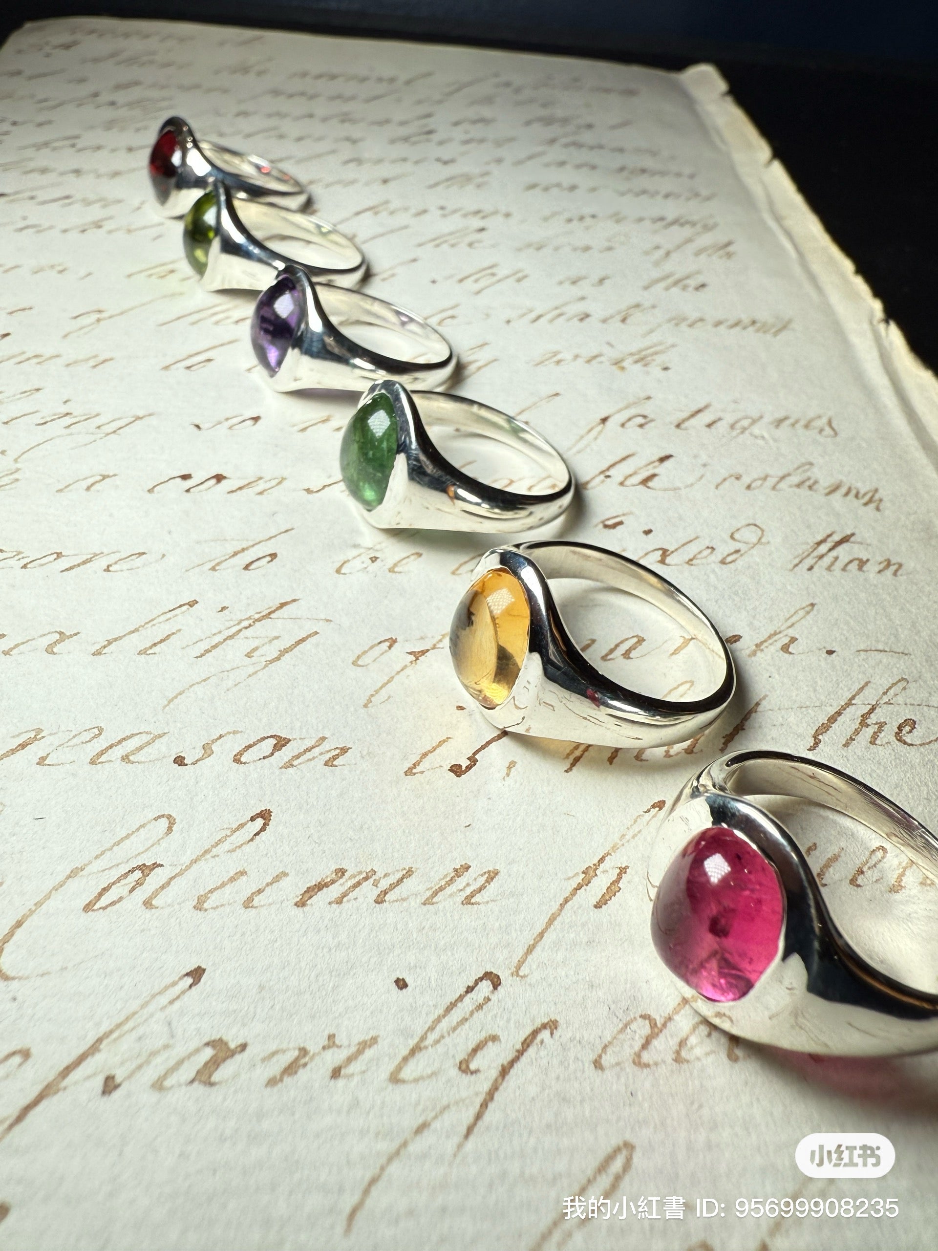 Bold Cabochon Gemstone Ring – Customisable in 18k Gold, 9k Gold, or Silver