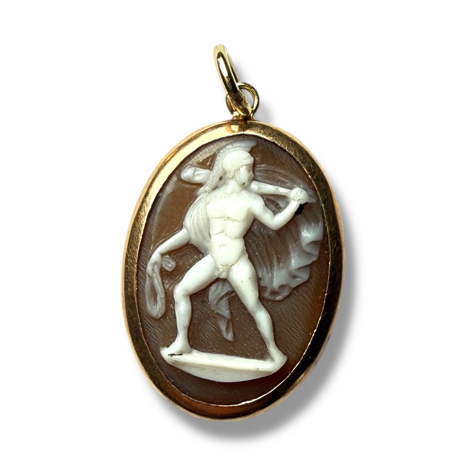 9k pendant cameo