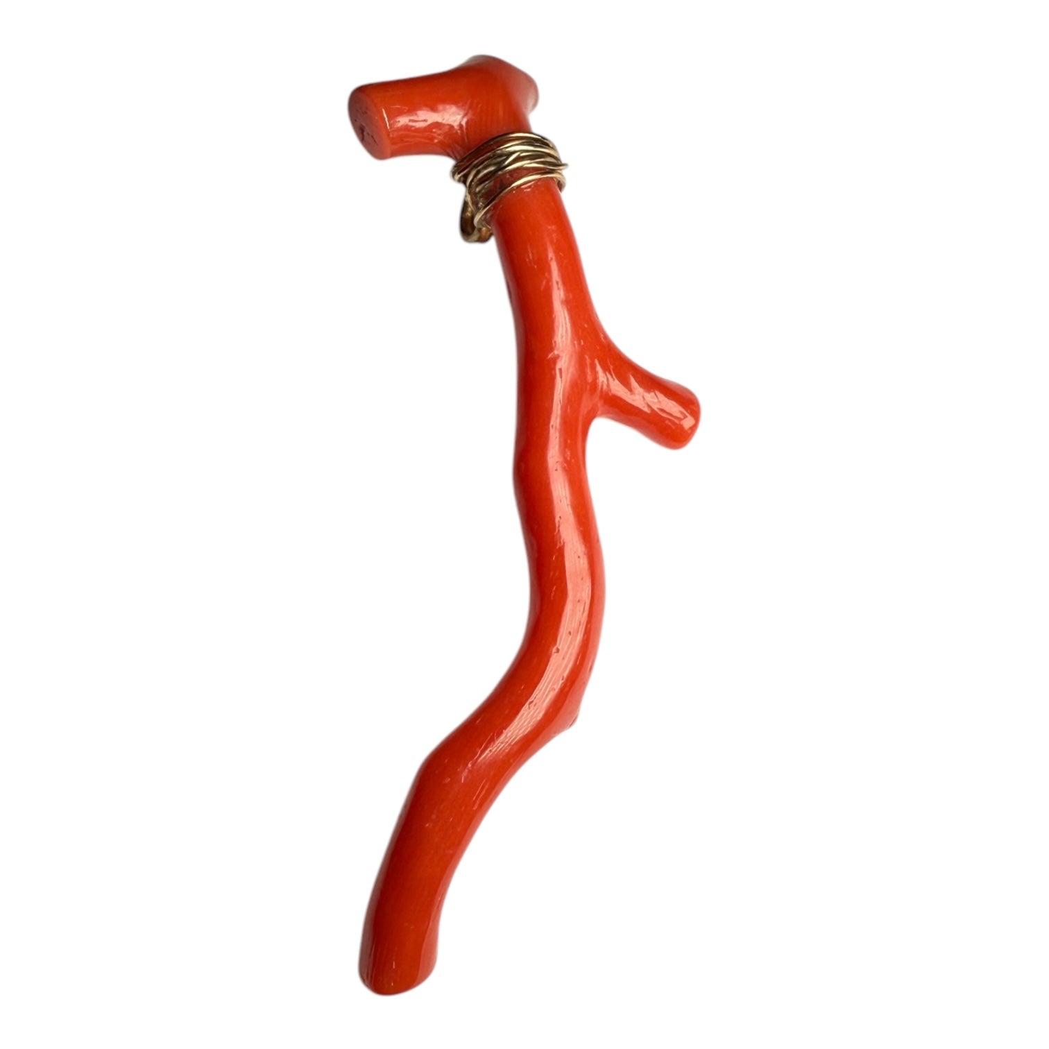 Coral 14k gold neckless for women