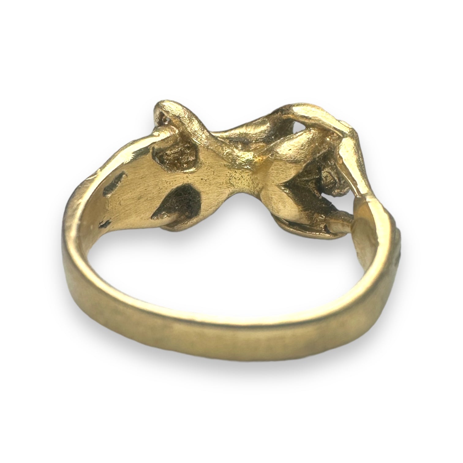 Erotic 18k gold ring