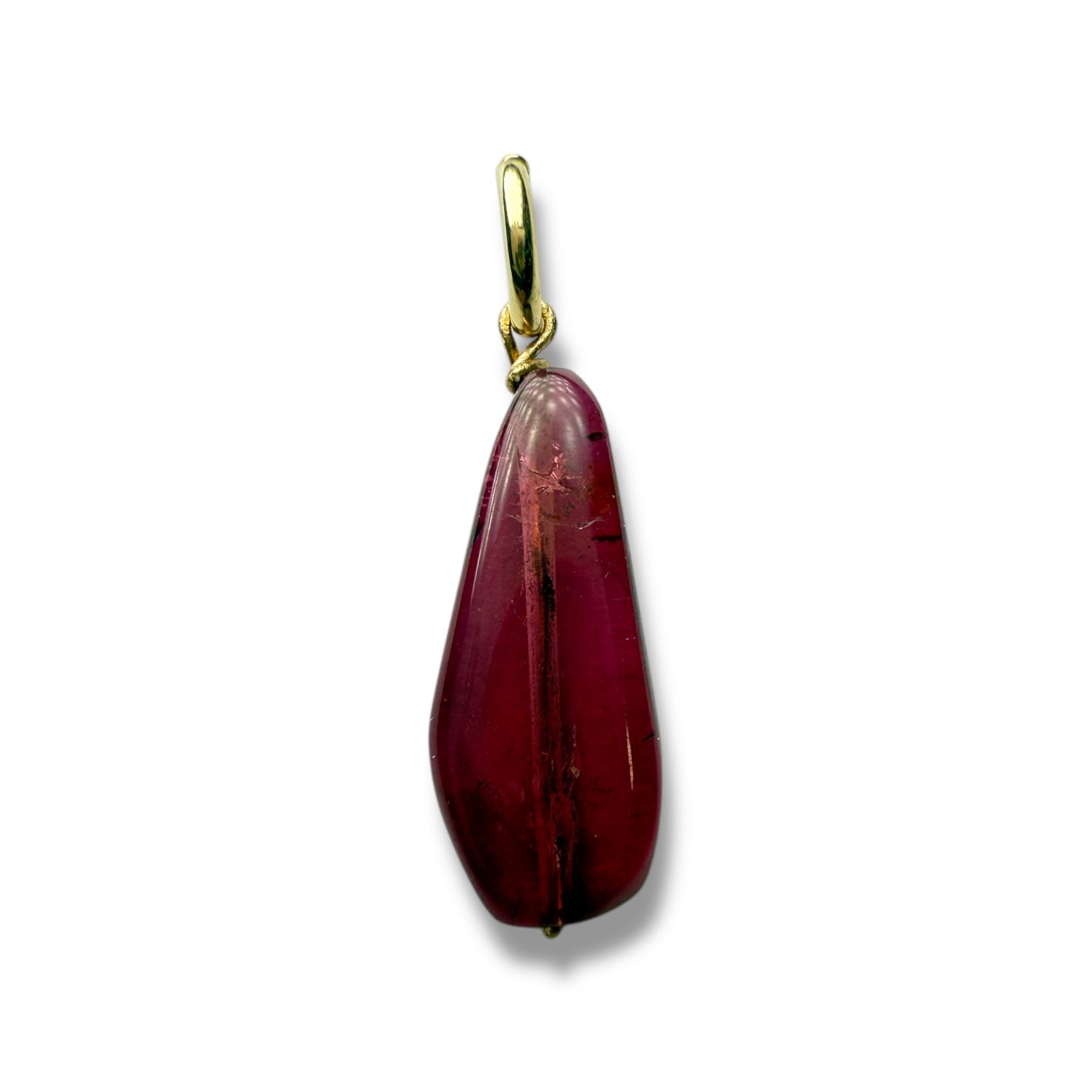 9k gold tourmaline pendant for women
