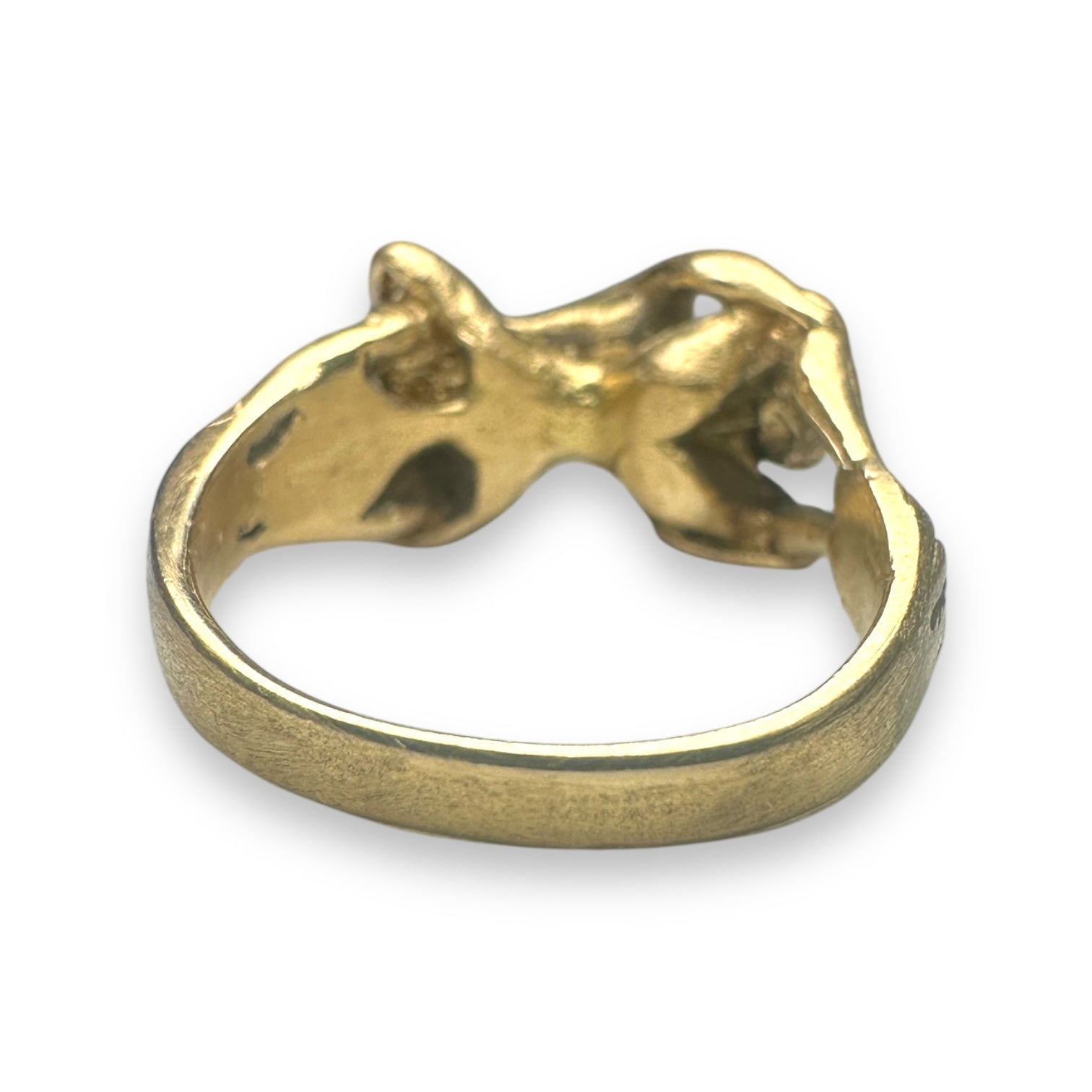 Erotic 18k gold ring