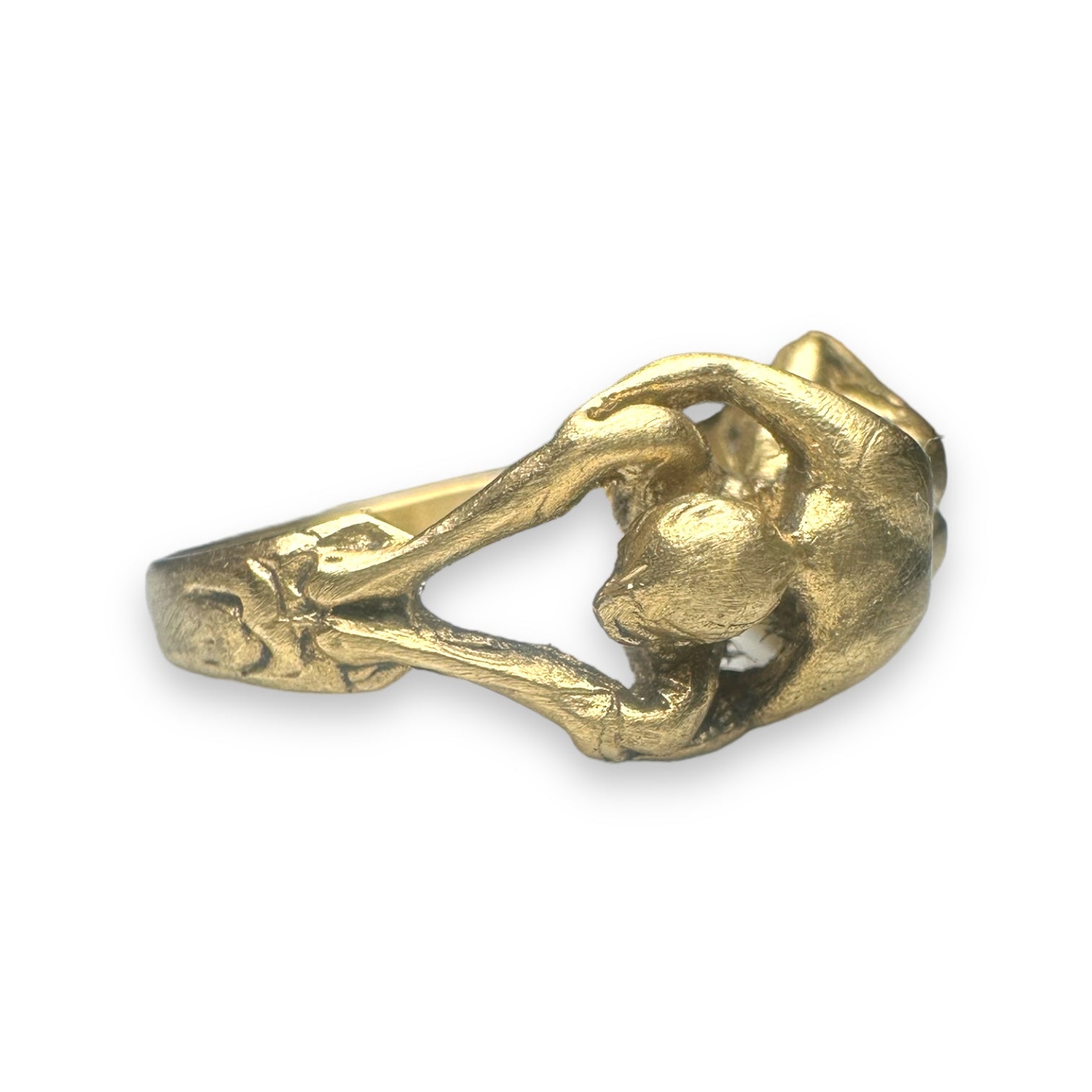 Erotic 18k gold ring