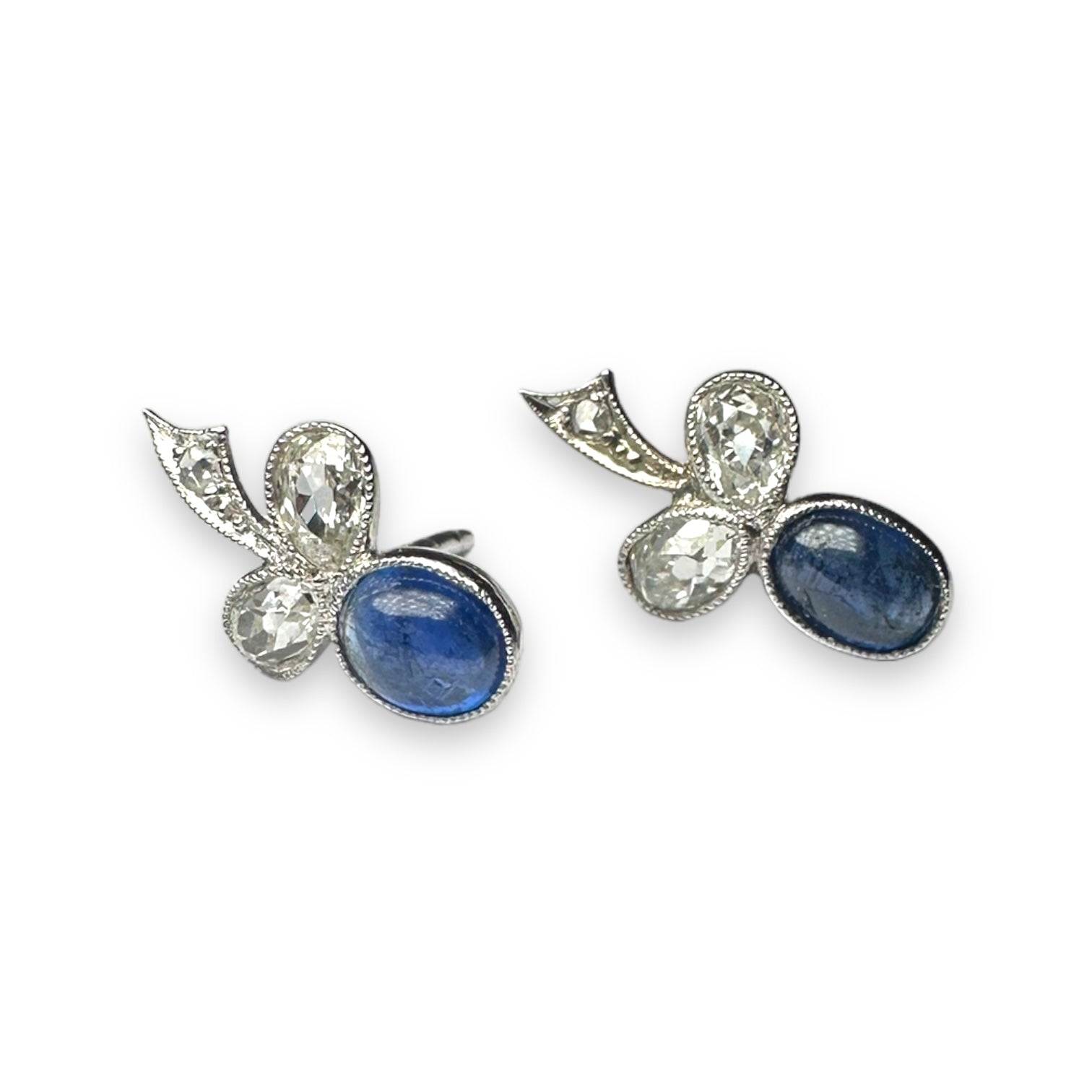 Sapphire and diamond earring