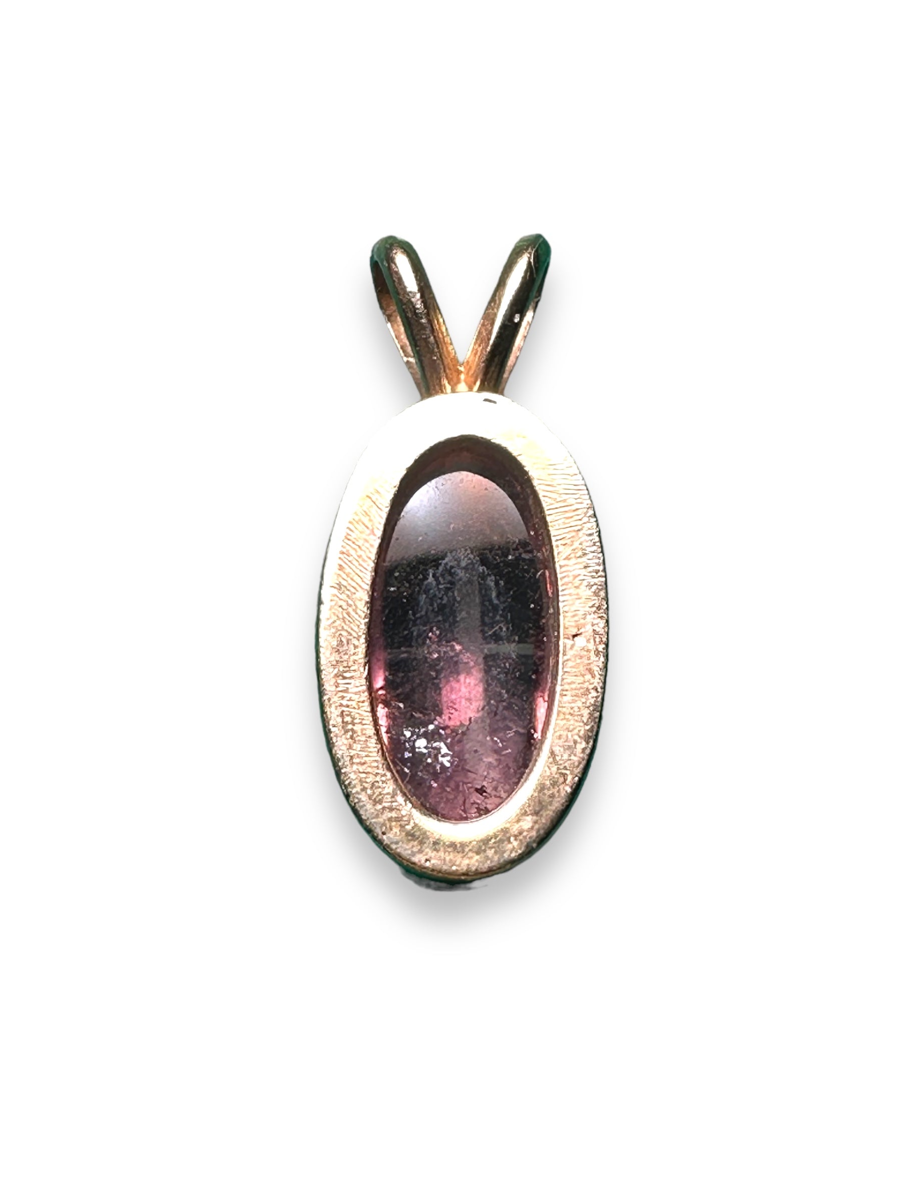 Exquisite 18-Carat Gold Pendant with Tourmaline,