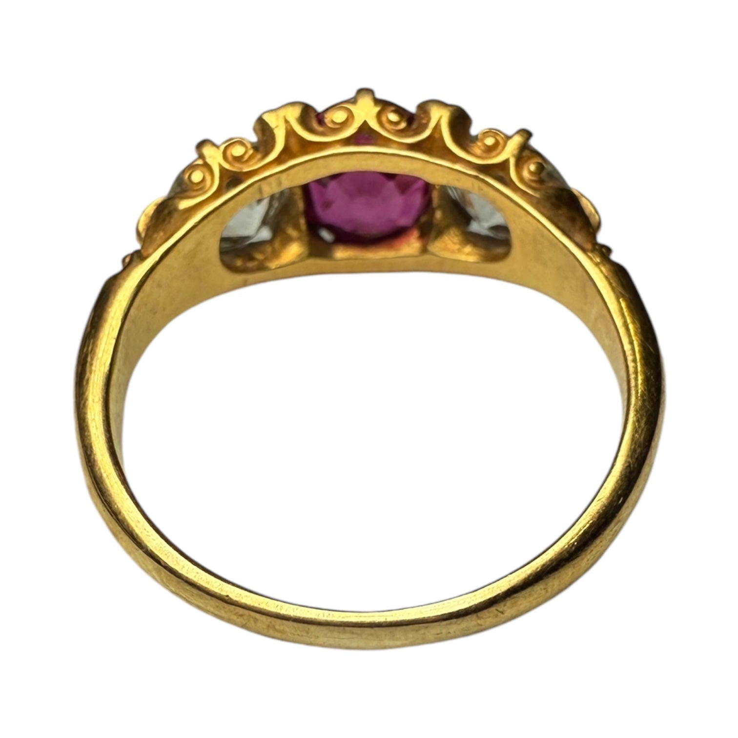 Ruby and diamond ring