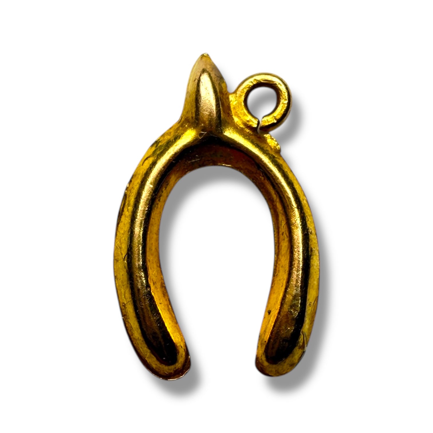 9k gold horseshoe pendant