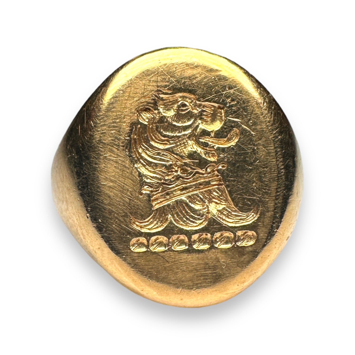 A signet ring 9k engagement gold