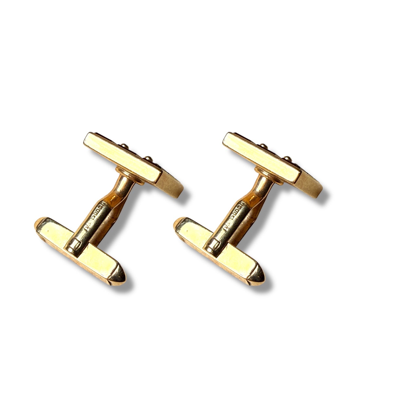 Vintage 9ct Gold, Diamond and Mother-of-Pearl Cufflinks