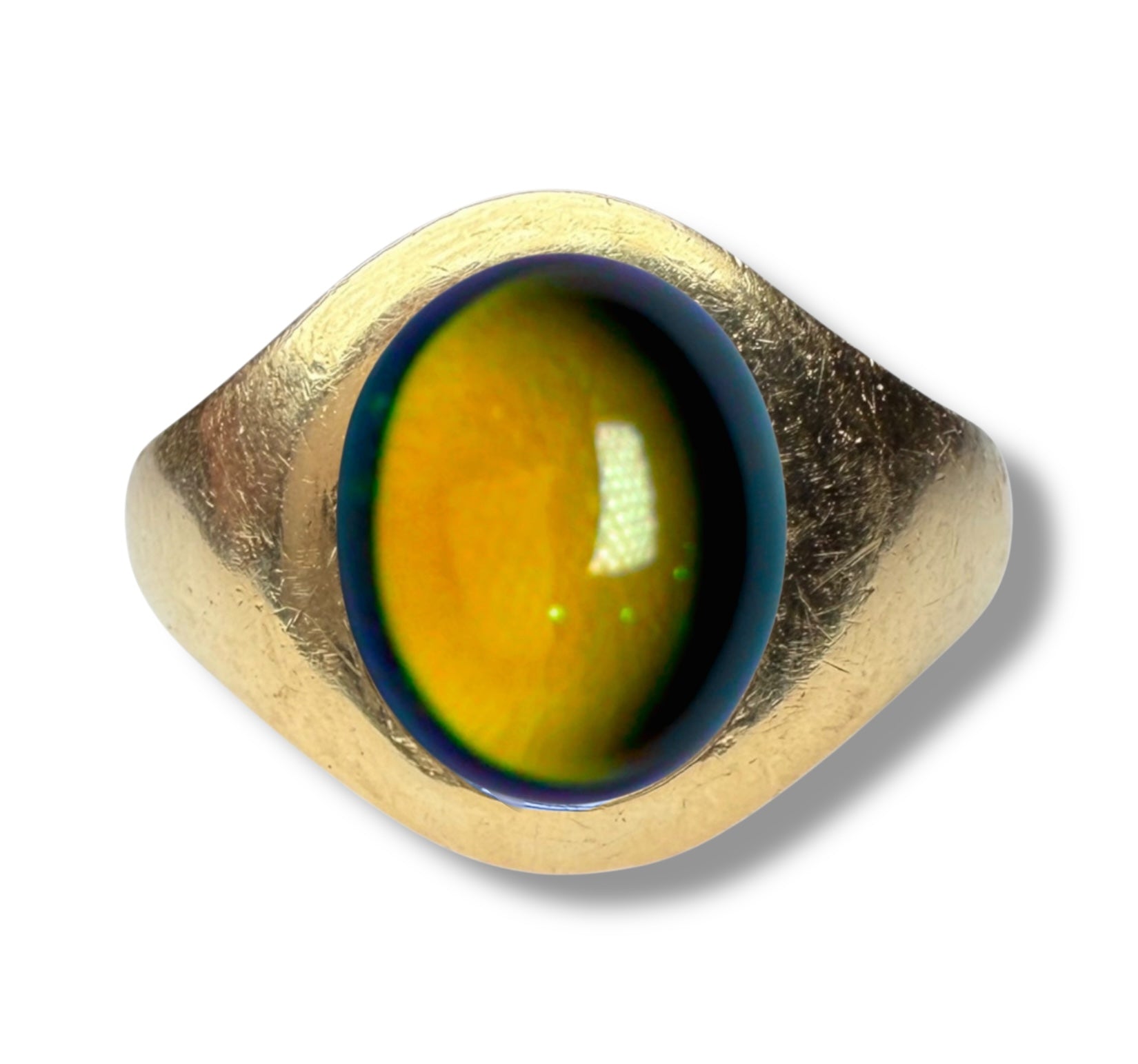 Bold Cabochon Gemstone Ring – Customisable in 18k Gold, 9k Gold, or Silver