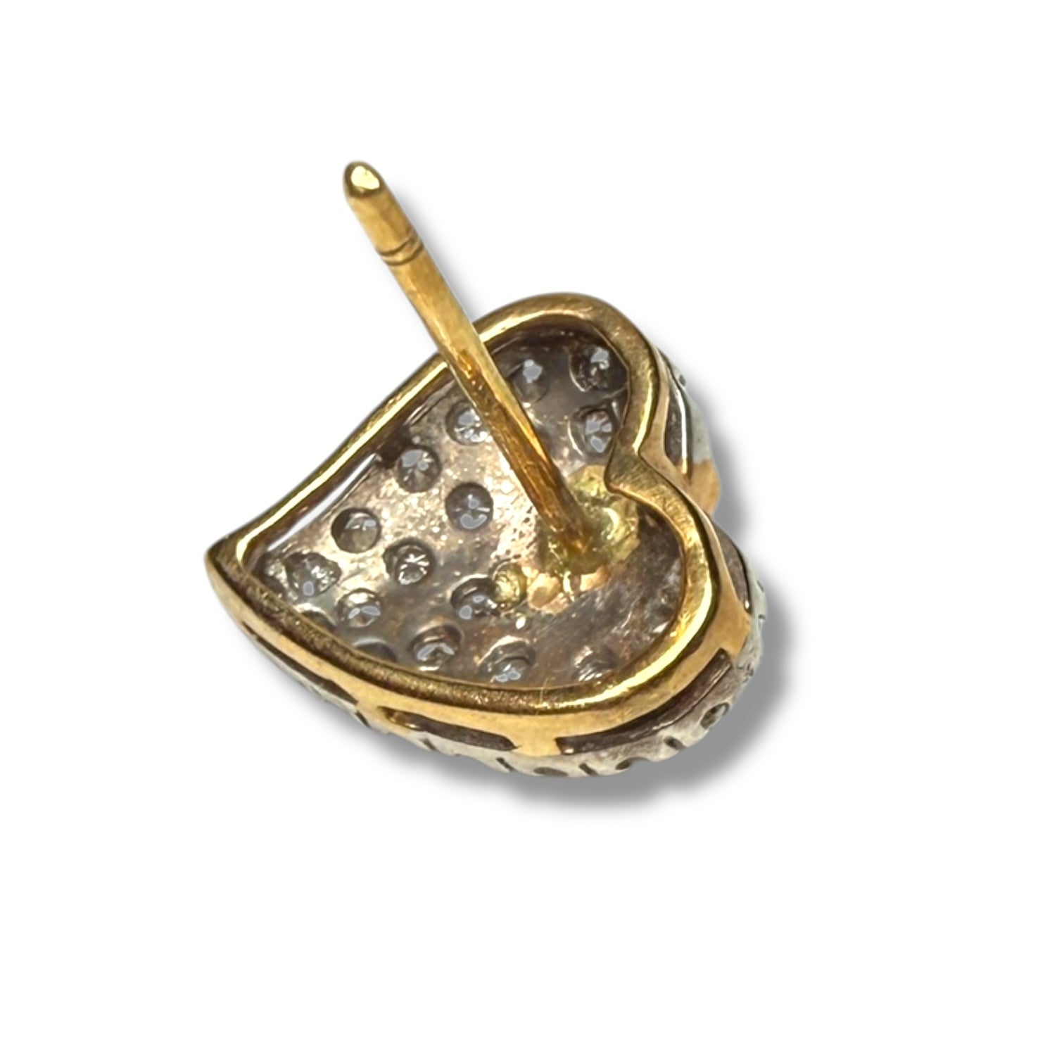 18kt Gold Diamond Heart Earrings – 0.50ct Total