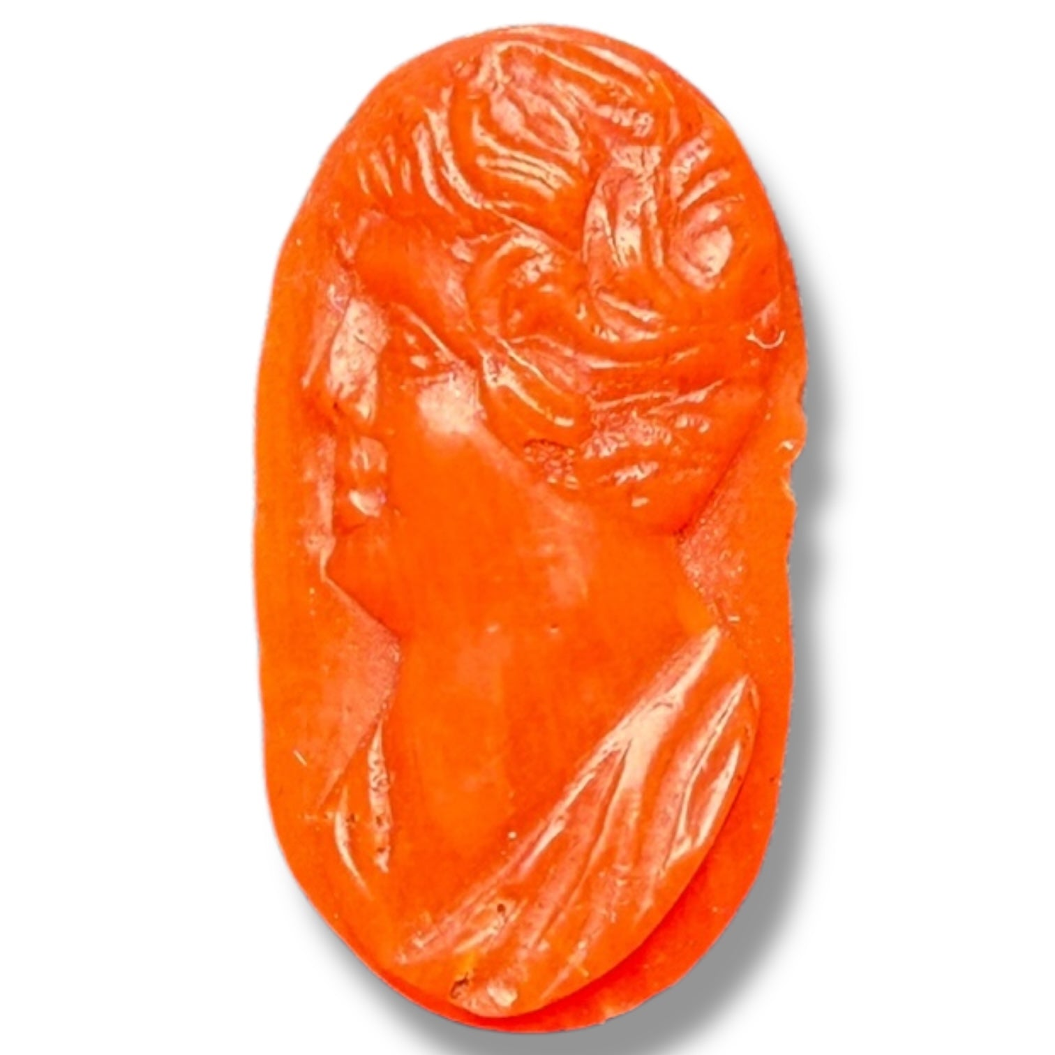 Antique Hand-Carved Coral Cameo