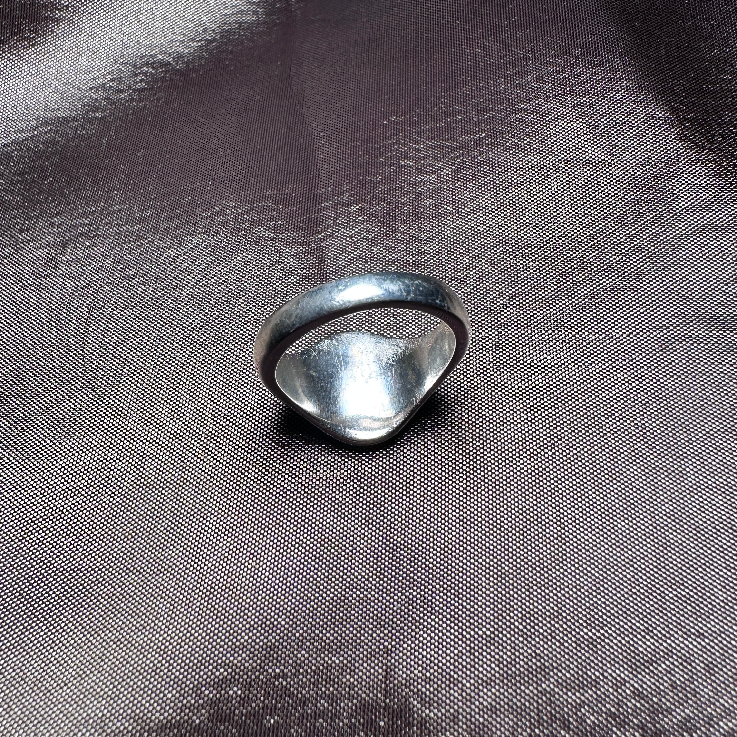Silver signet ring