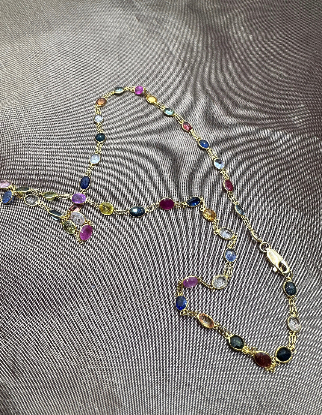 Multicolour Sapphires Necklace