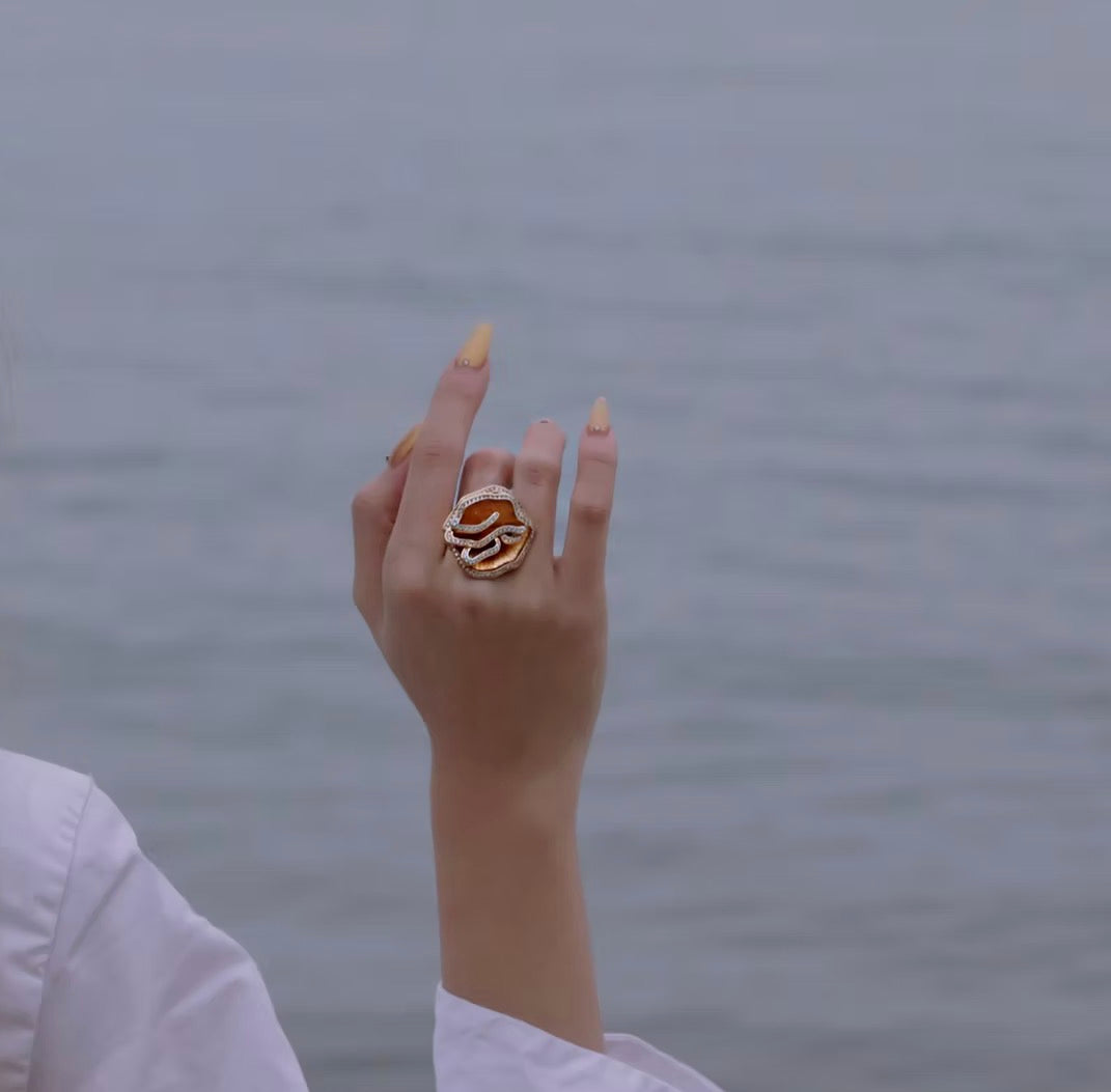 Quintessence Large Flower Ring