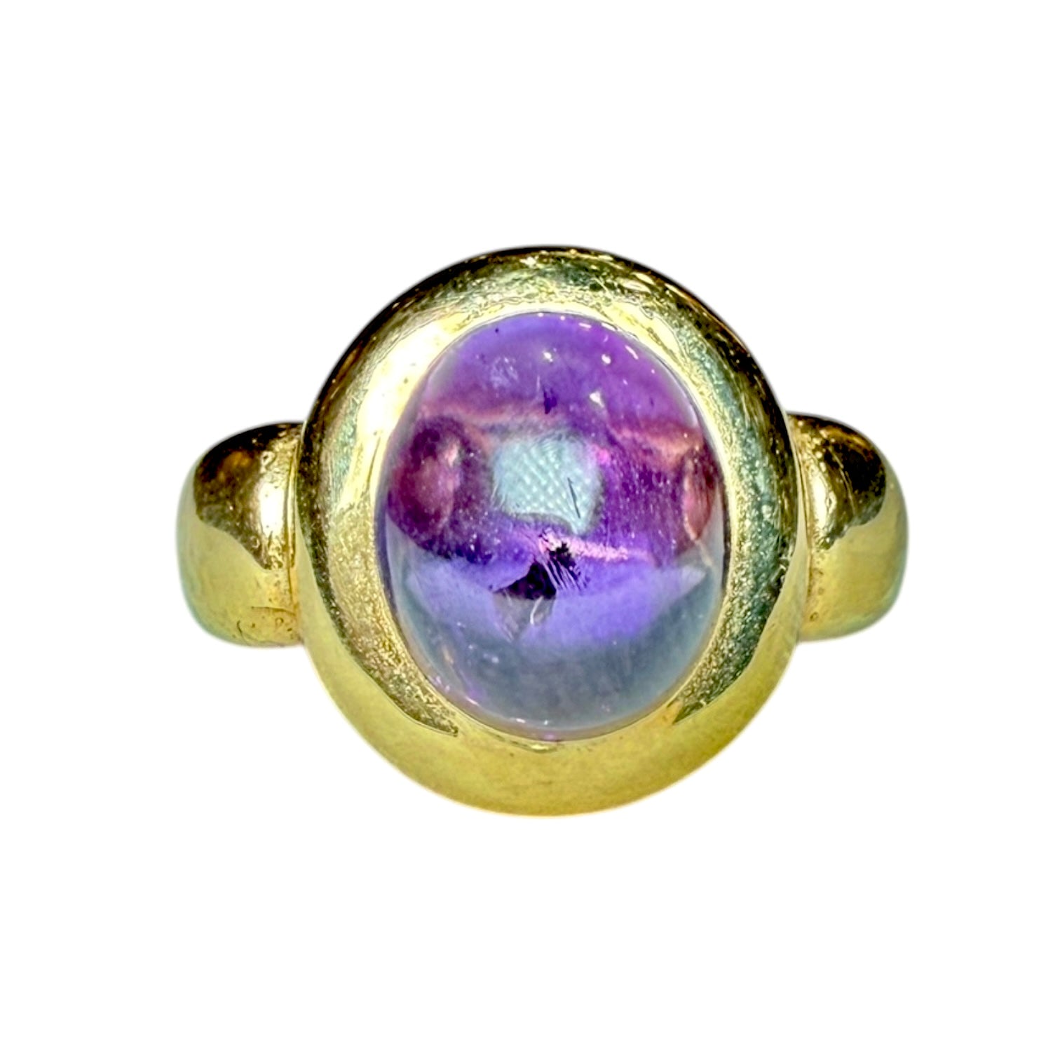 Amethyst gold ring