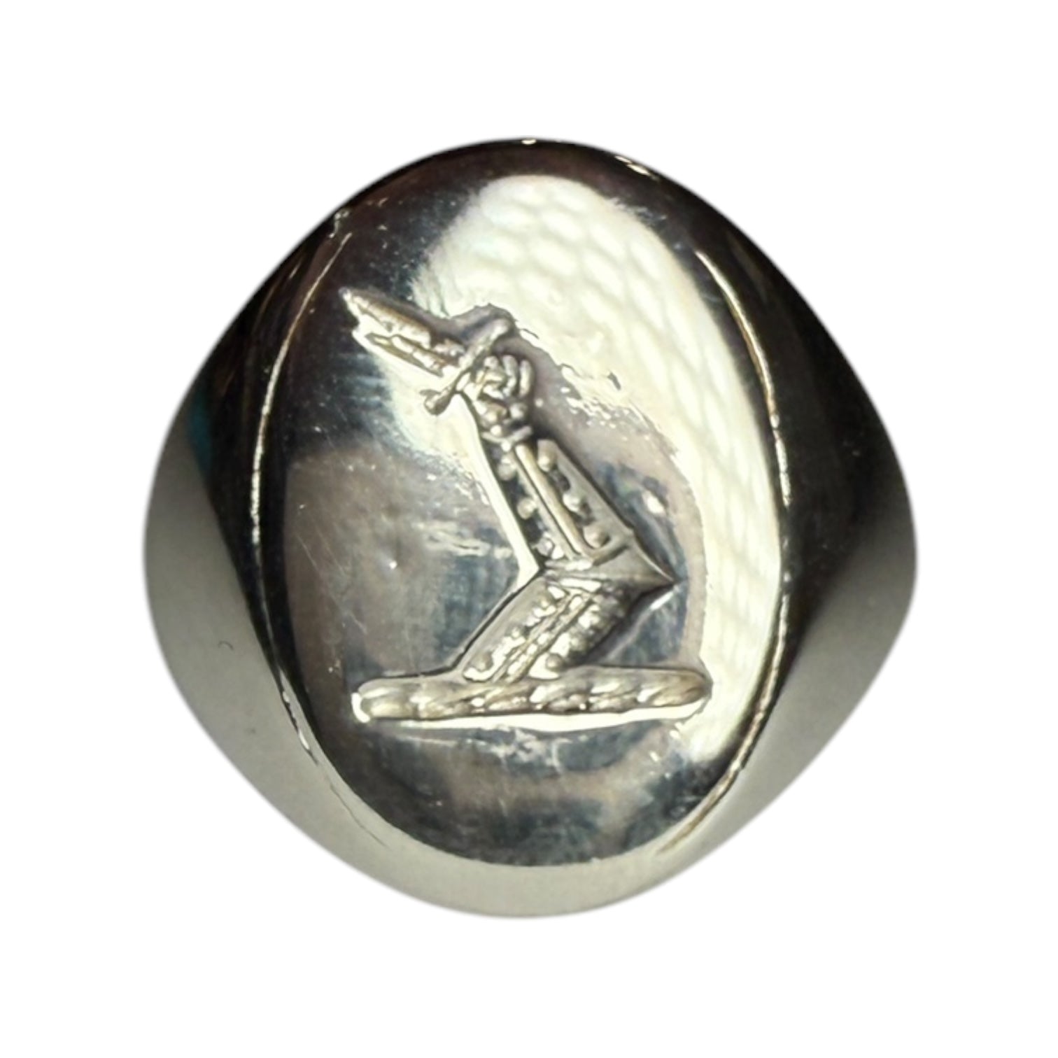 Silver signet ring