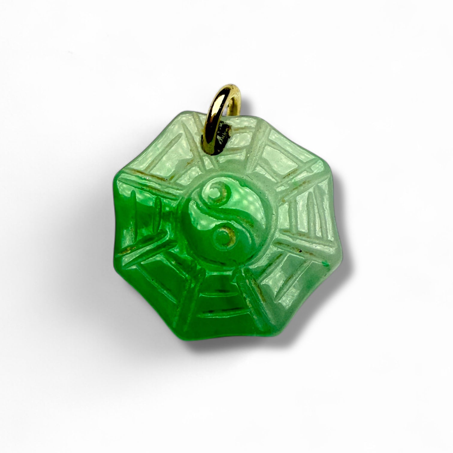 Jade gold pendant for women