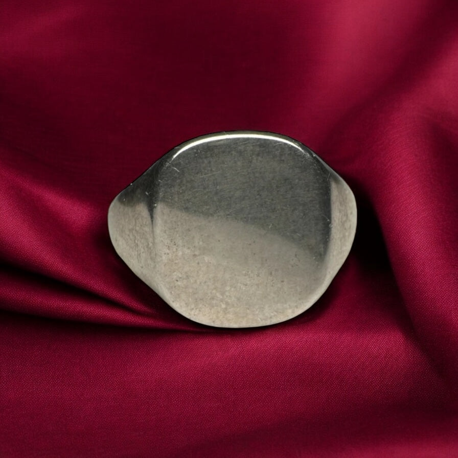Silver signet ring