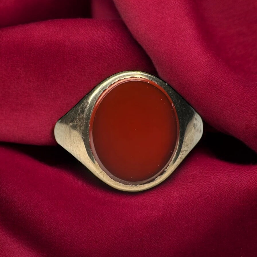 Carnelian signet ring