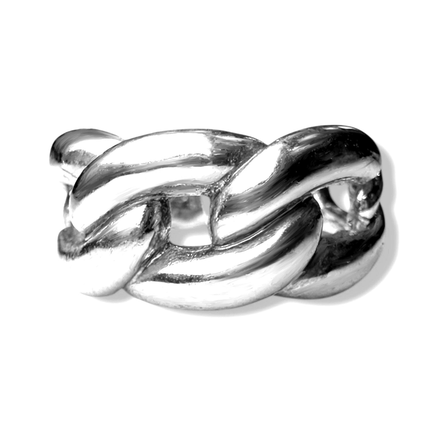 Silver gold ring
