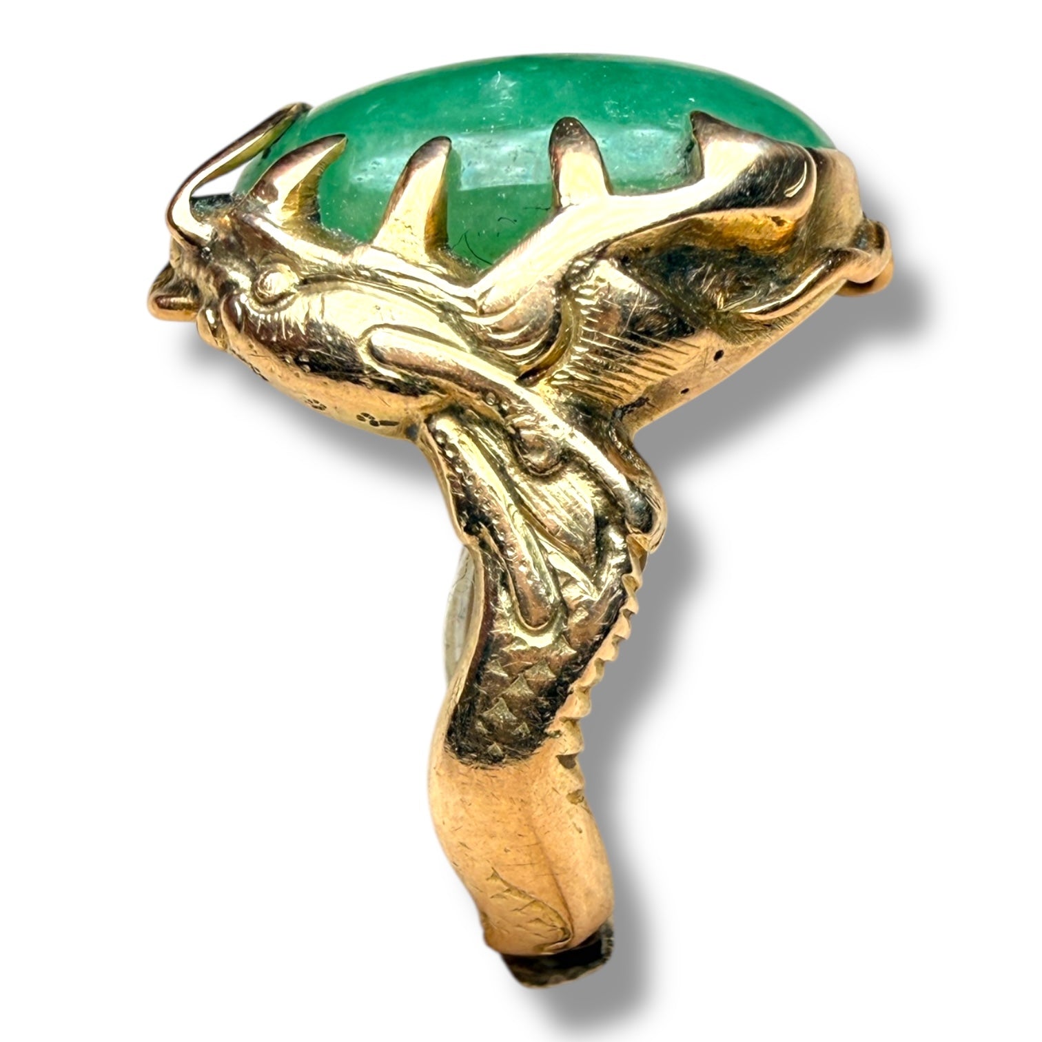 Jade snake ring