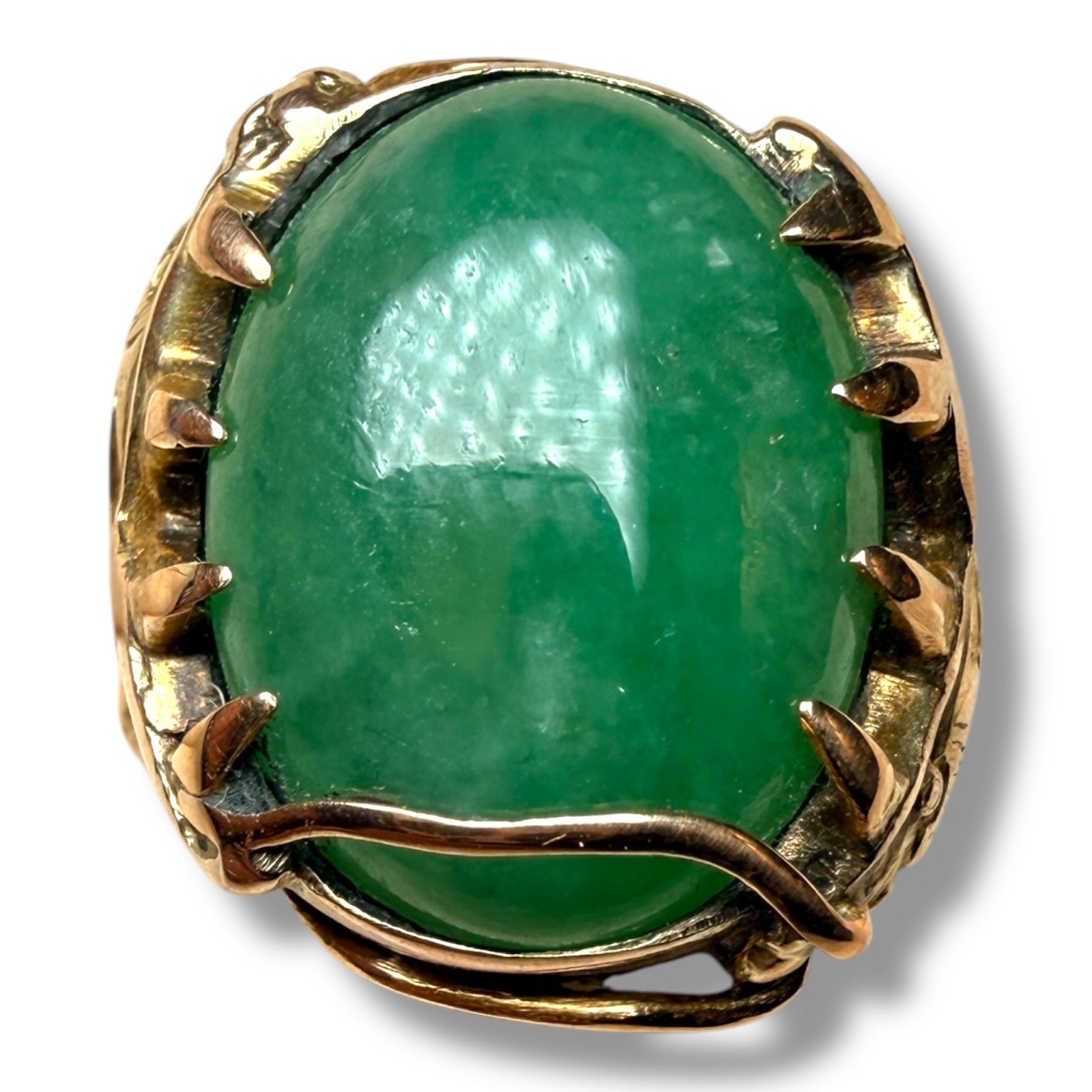 Jade snake ring