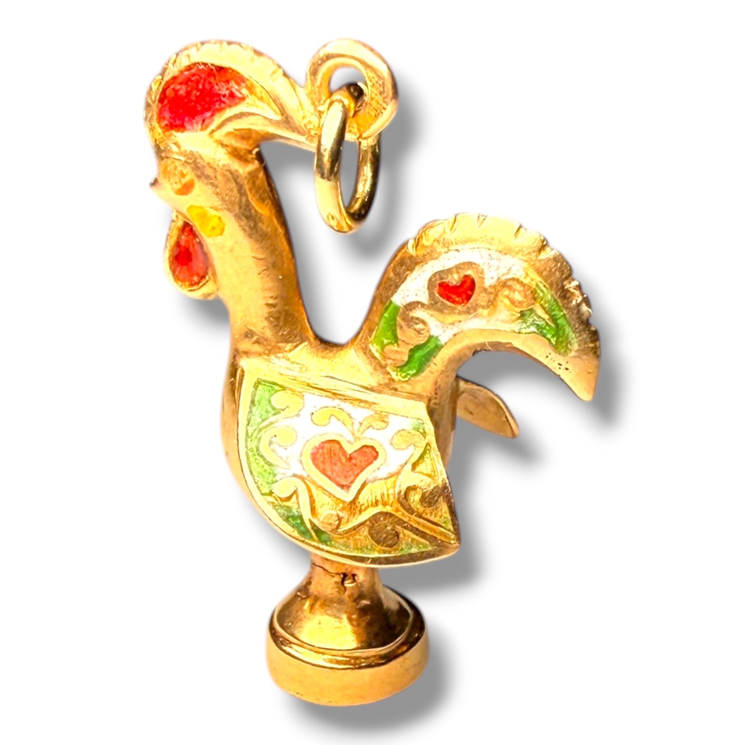 Vintage 9ct Gold Enamel Rooster Charm
Weight: 2.2g