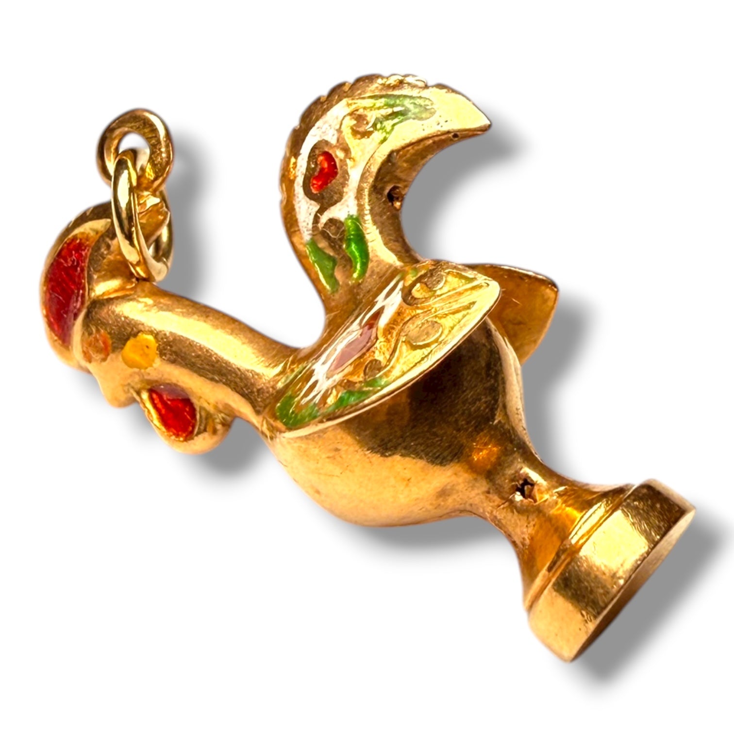 Vintage 9ct Gold Enamel Rooster Charm
Weight: 2.2g