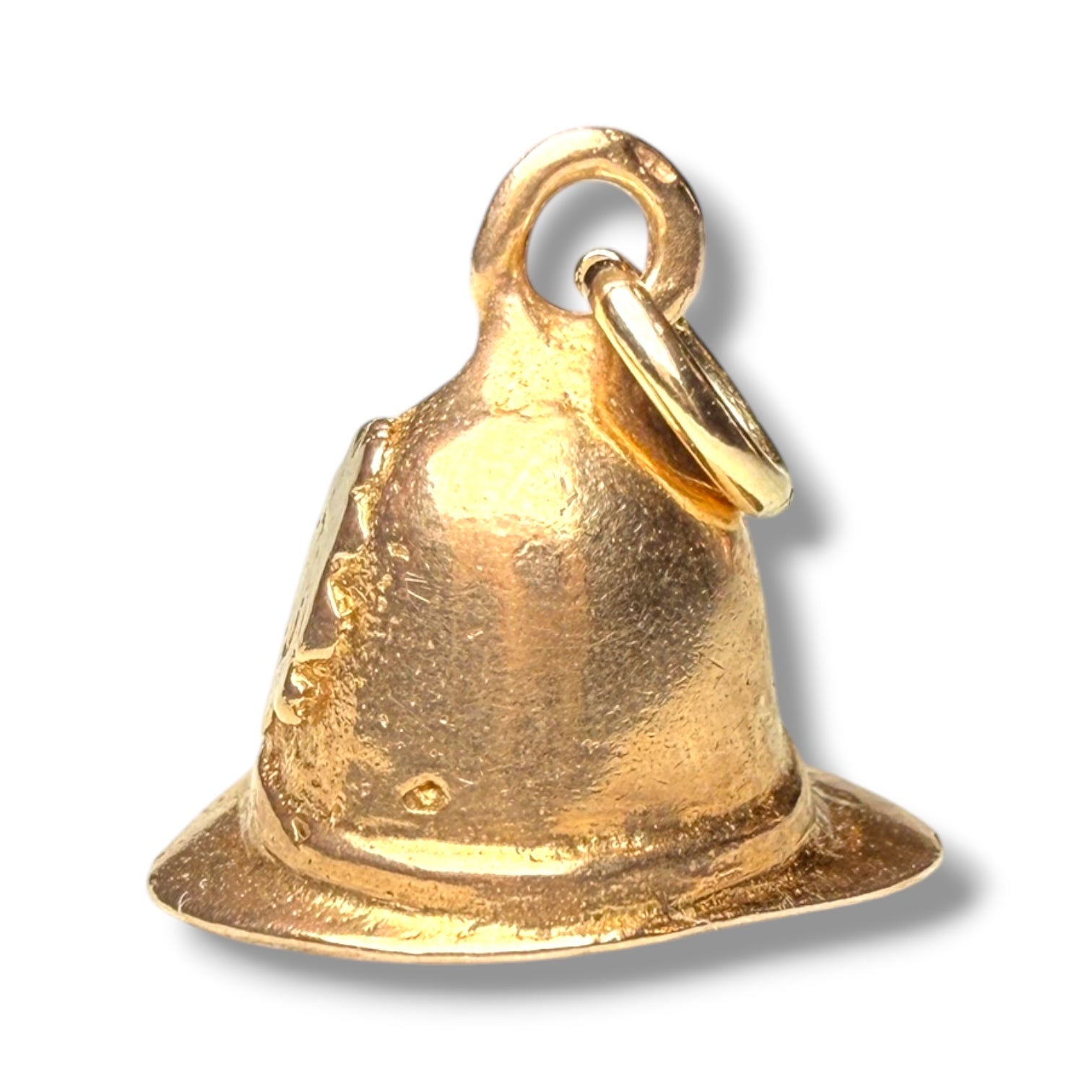 9k Gold Vintage Helmet Charm – 1.8g