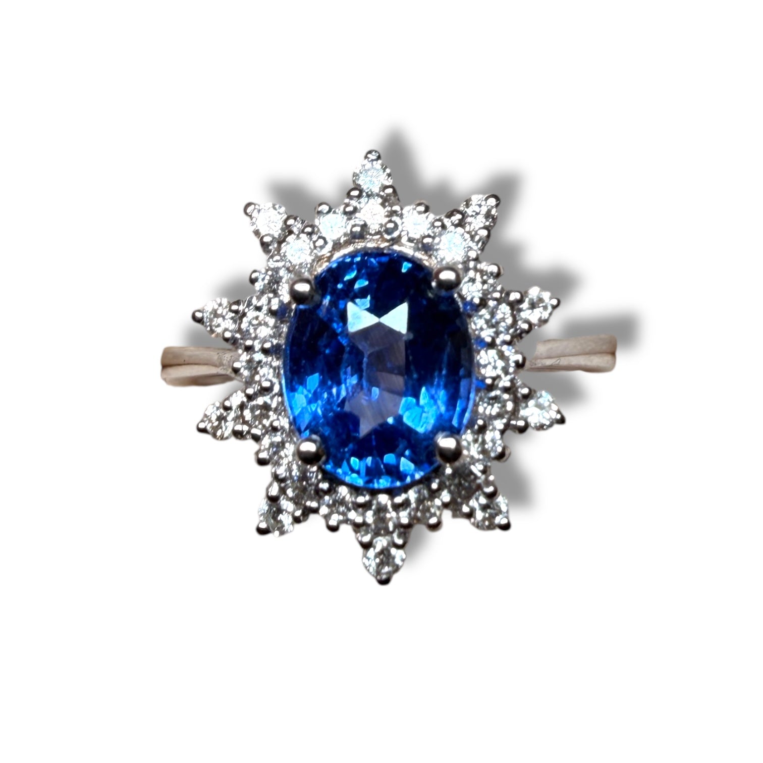 Sapphire and diamond ring