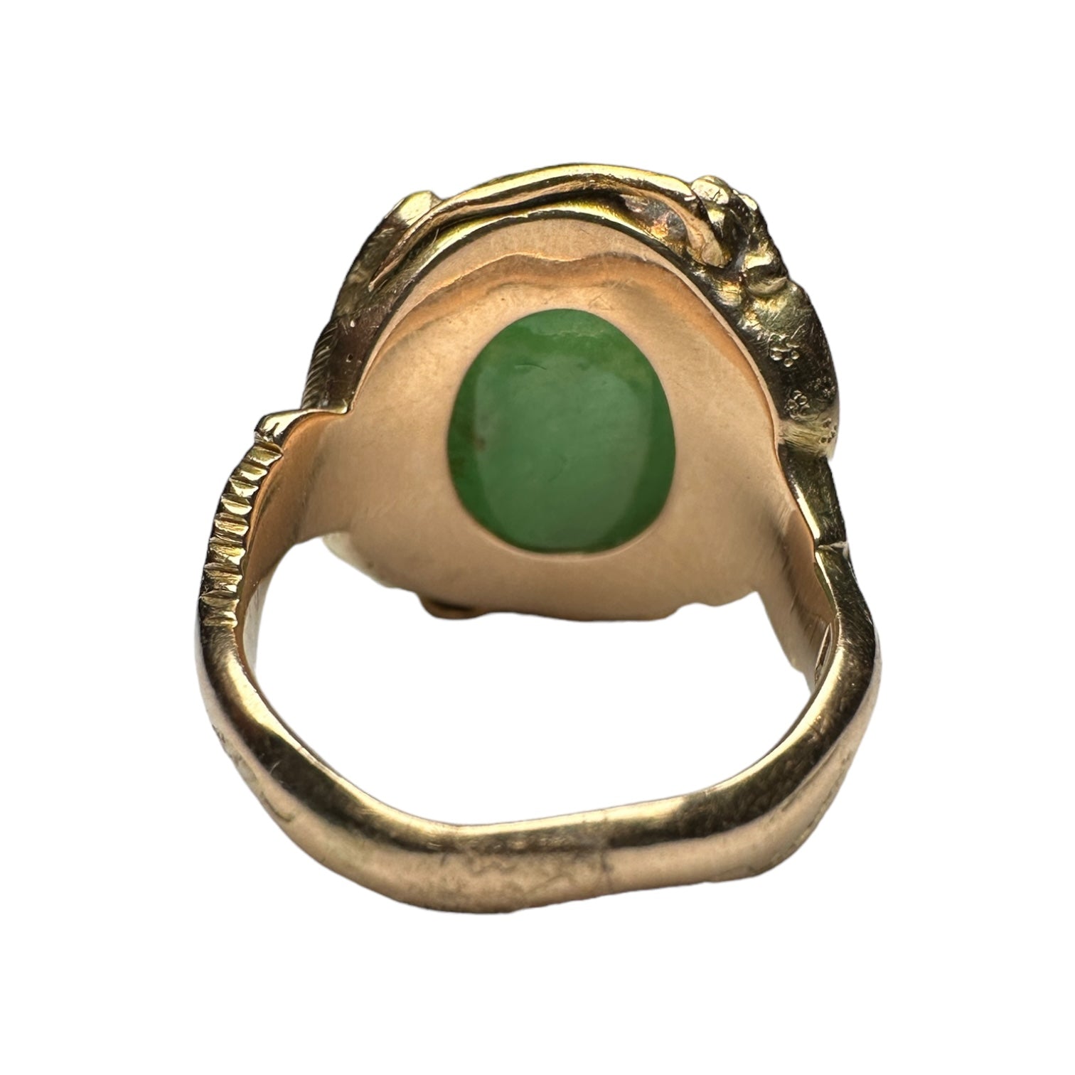 Jade snake ring