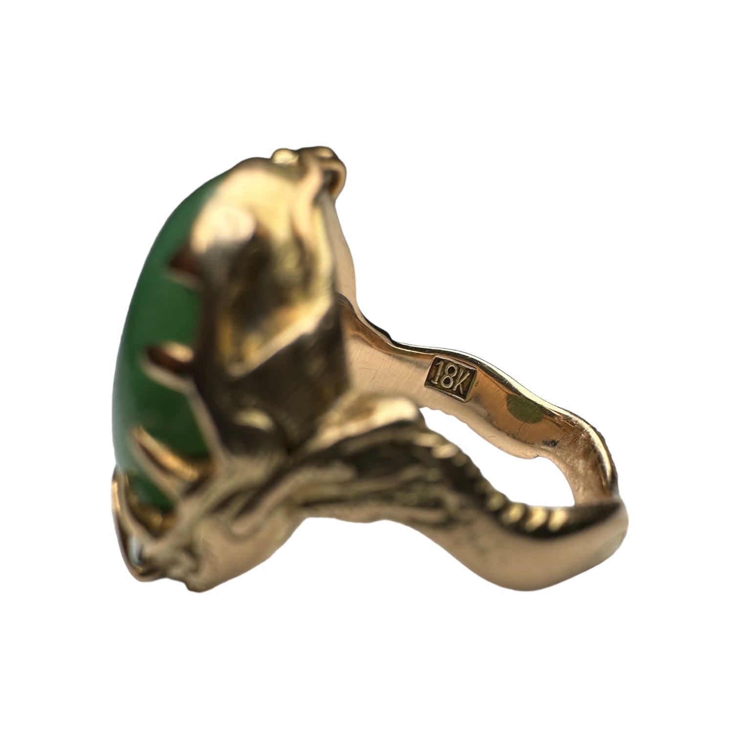Jade snake ring