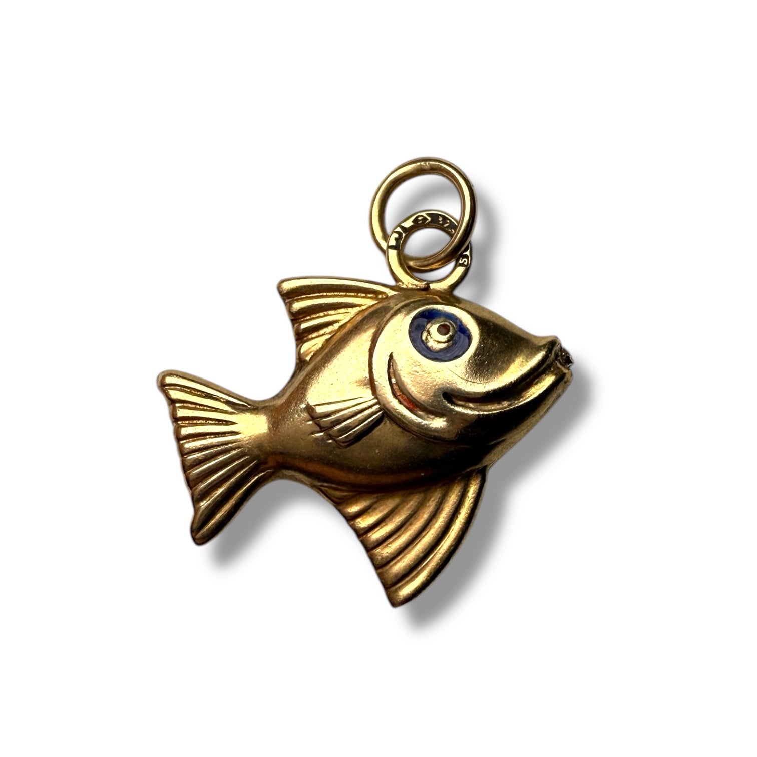 9k fish pendant
