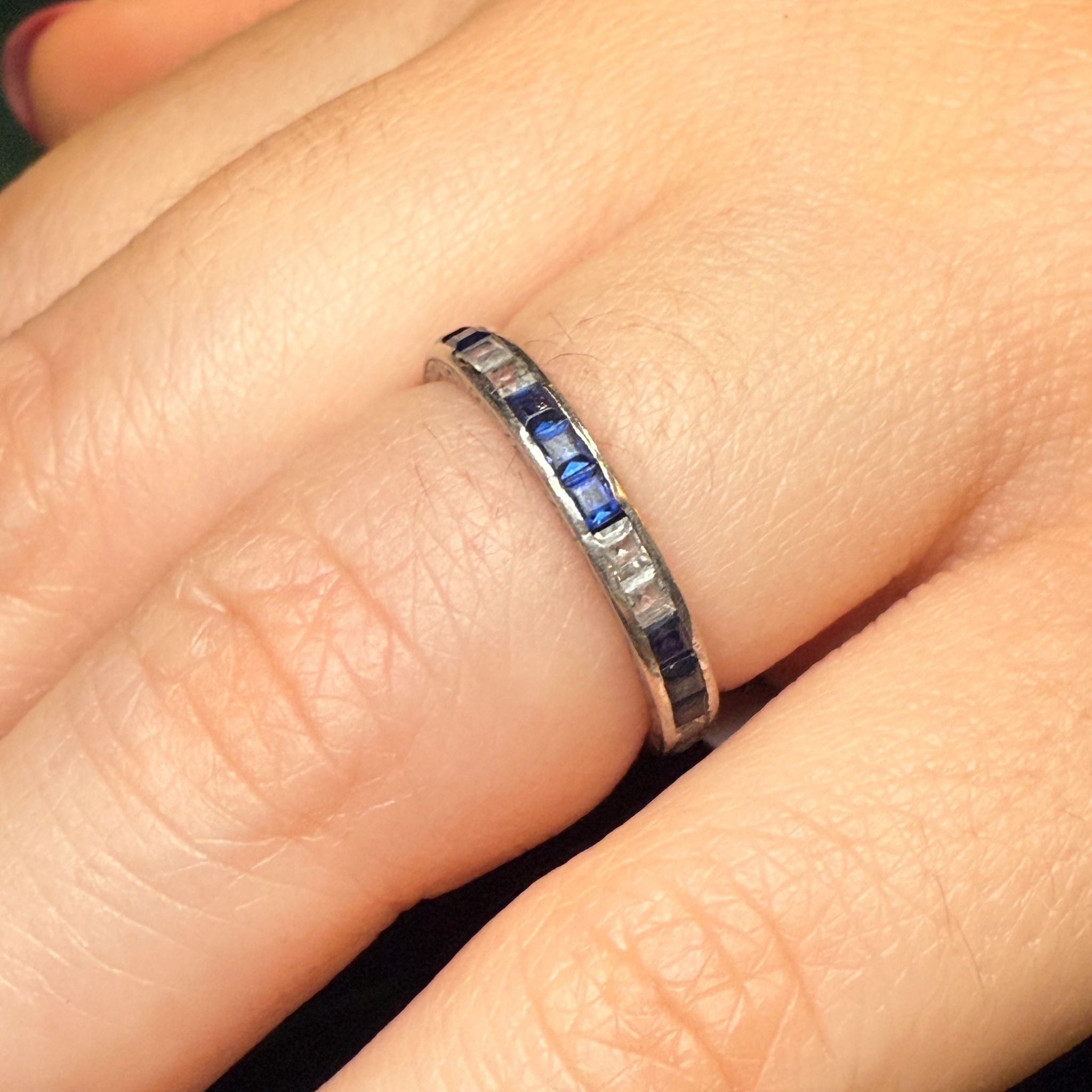 Sapphire eternity ring