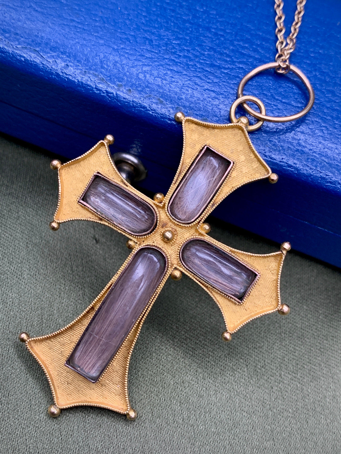 Antique Gold Cross Pendant