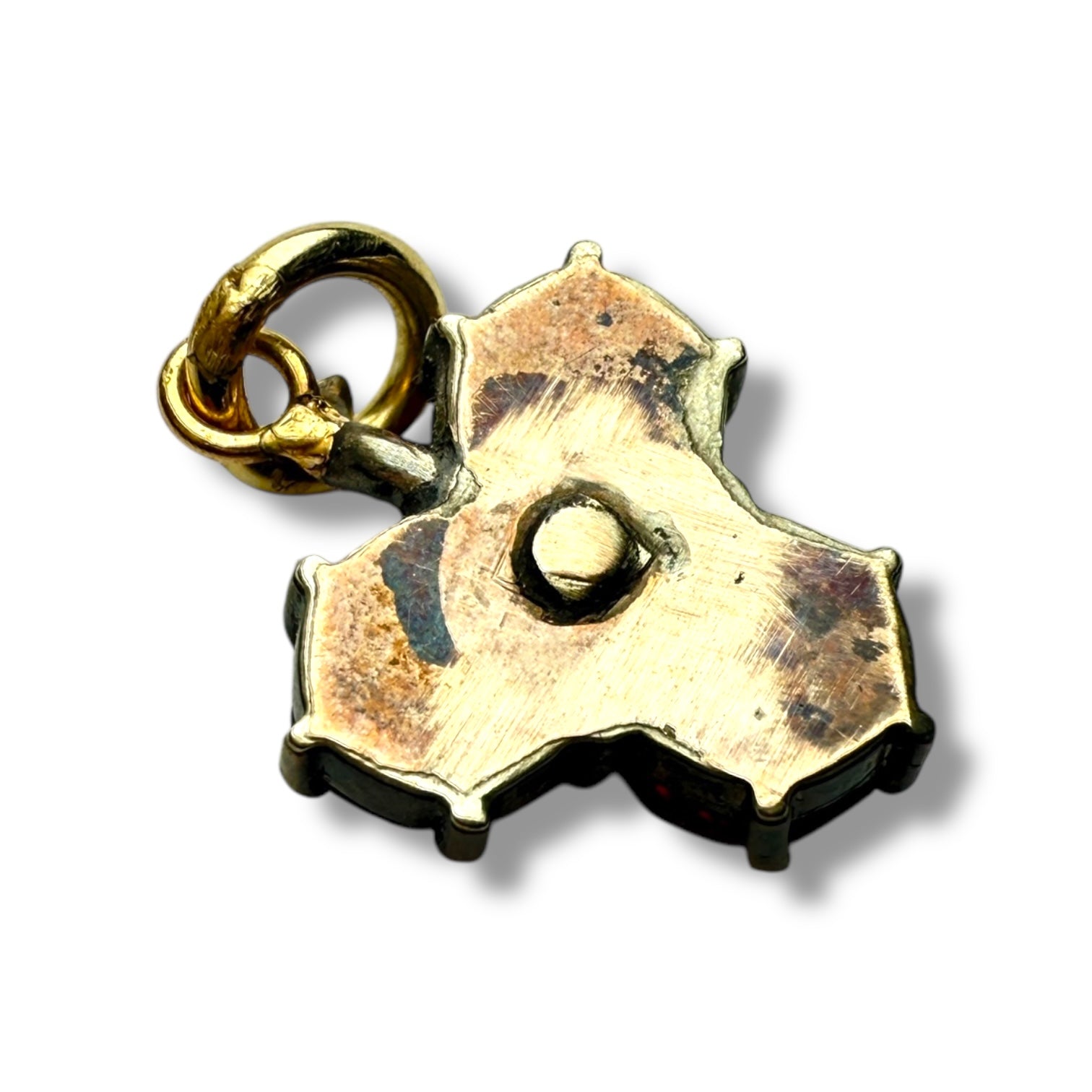 9k gold garnet pendant for women