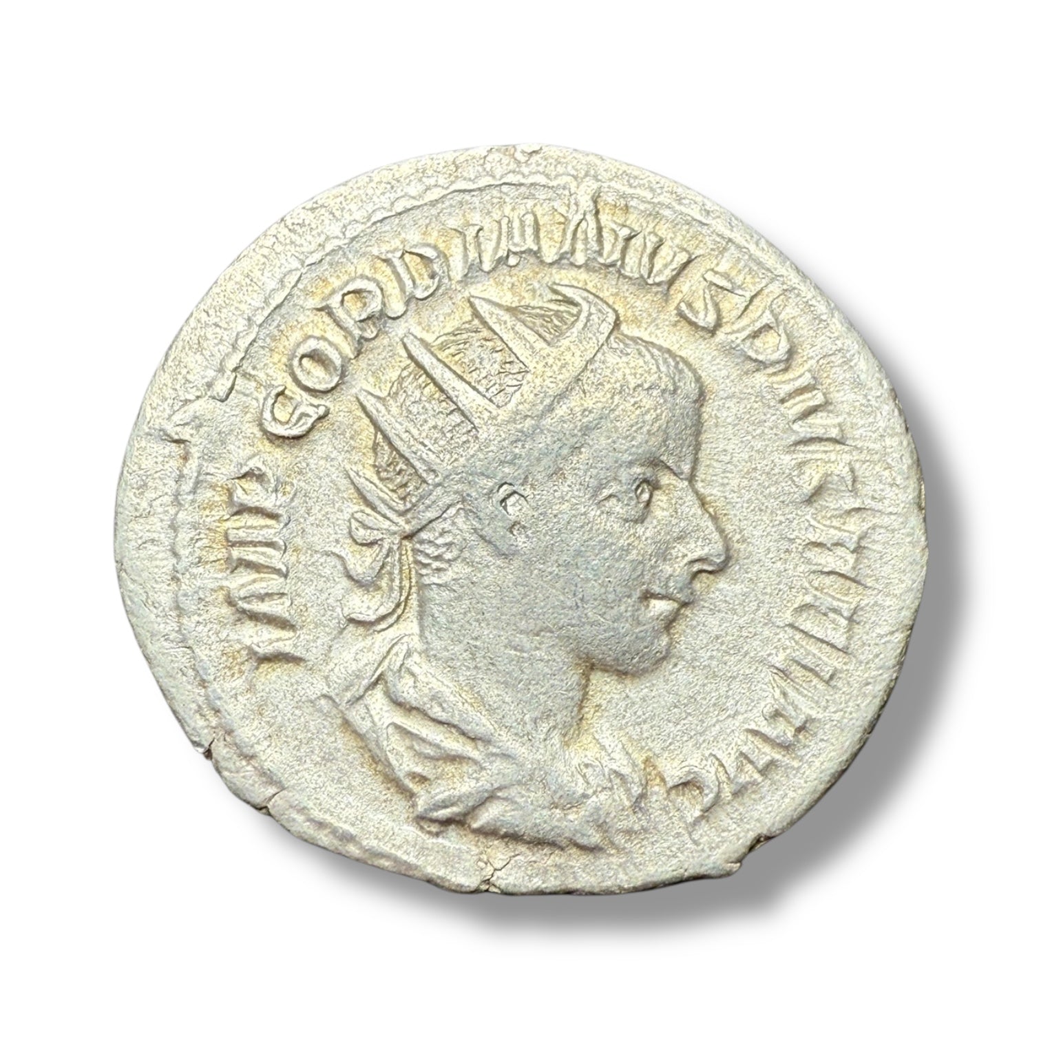 Ancient Roman Silver Antoninianus – Emperor Gordian