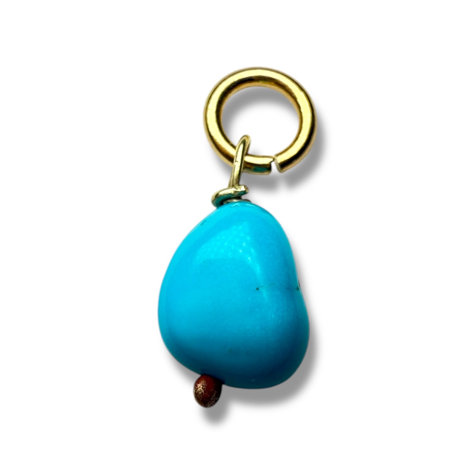 9k gold turchese pendant